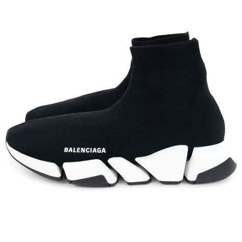 balenciaga speed 2.0 black white.